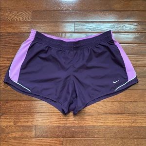 Nike Dri-Fit purple running shorts XL